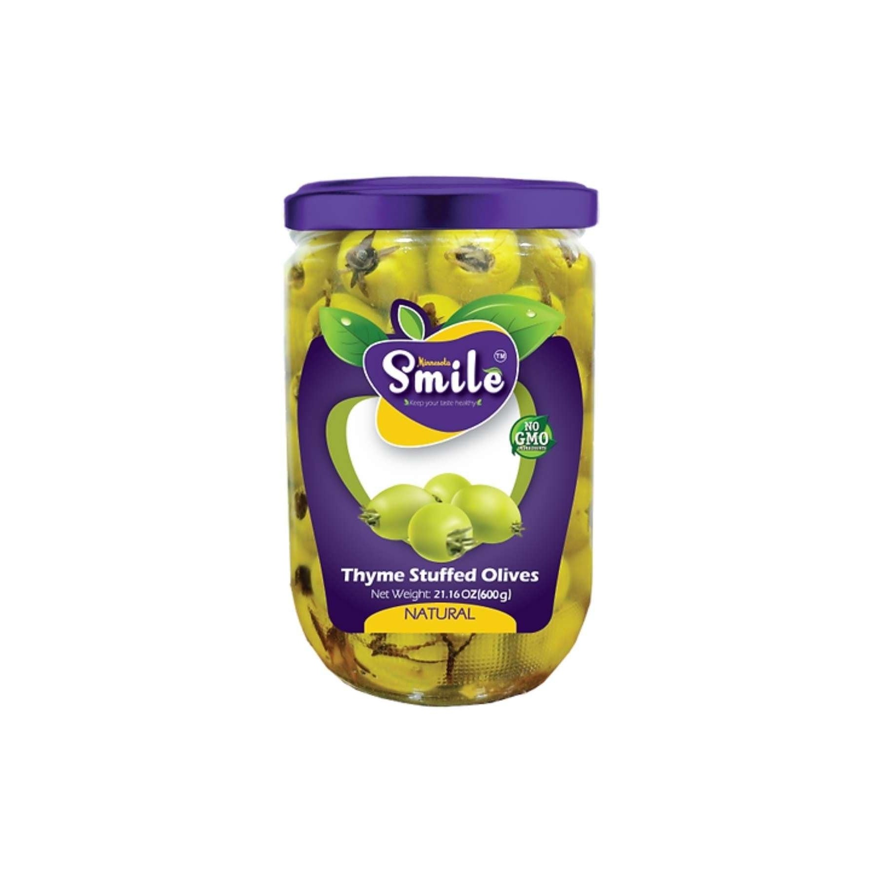SMILE THYME STUFFEDB OLIVES 600 GM
