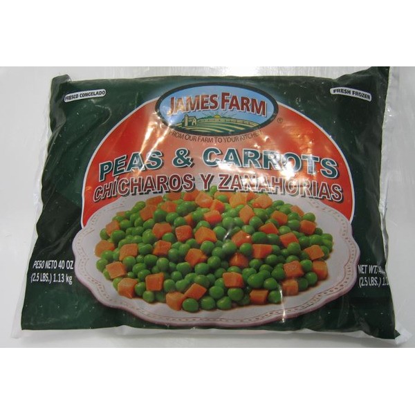 James Farm Peas And Carrots 2.5 LBS
