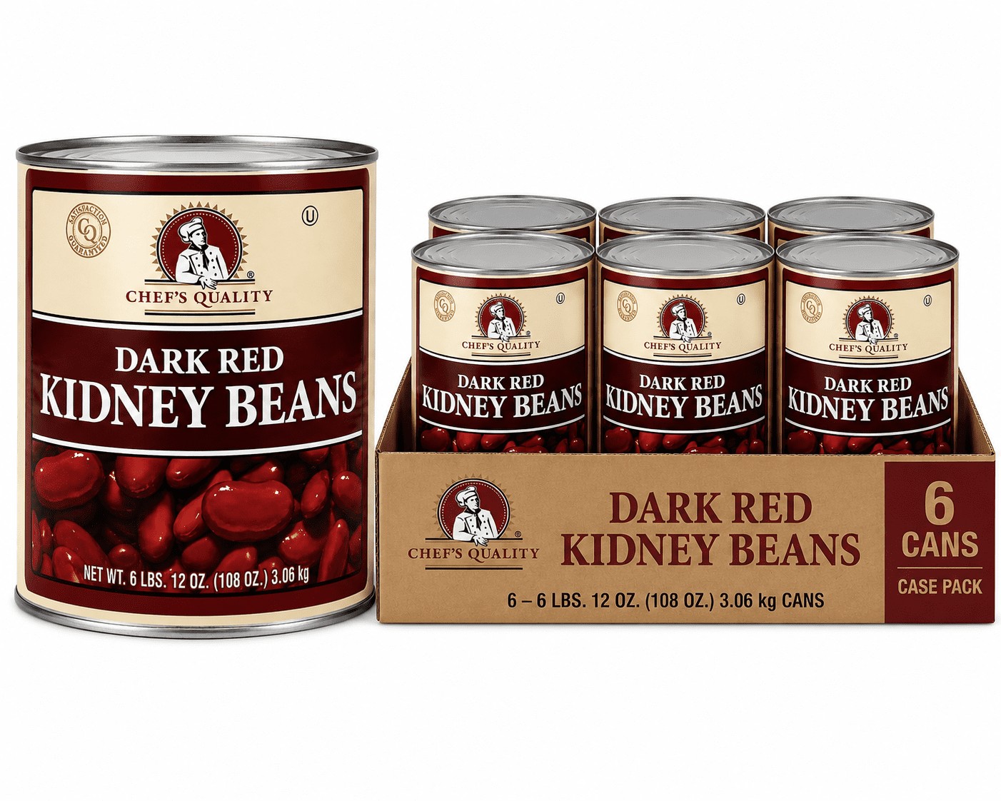 CHEFS KIDNEY BEANS 6 LBS