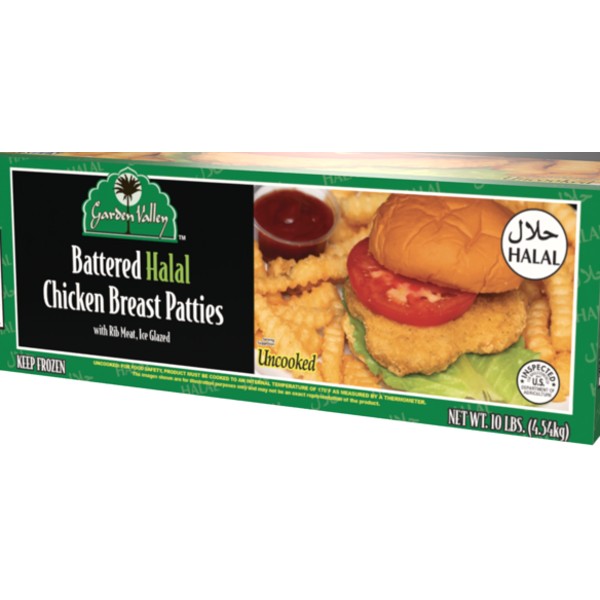 Garden Valley Chicken Patties  10 LBS