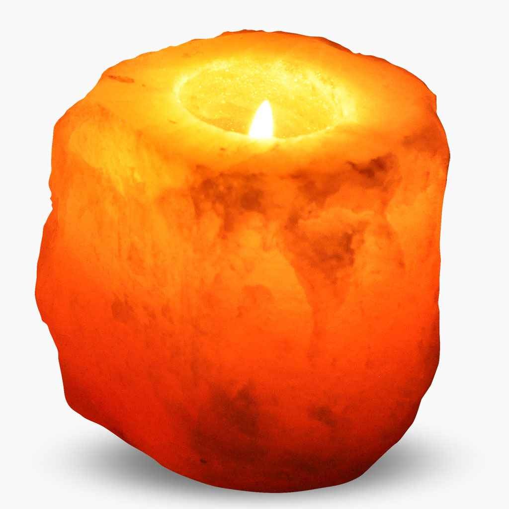 Salt Tea Light Holder 1 EACH