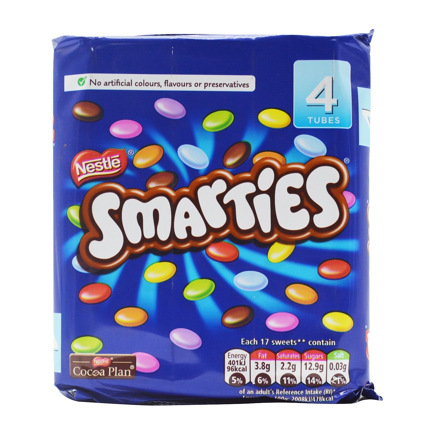 SMARTIES CANDY 4tubes 1 COUNT