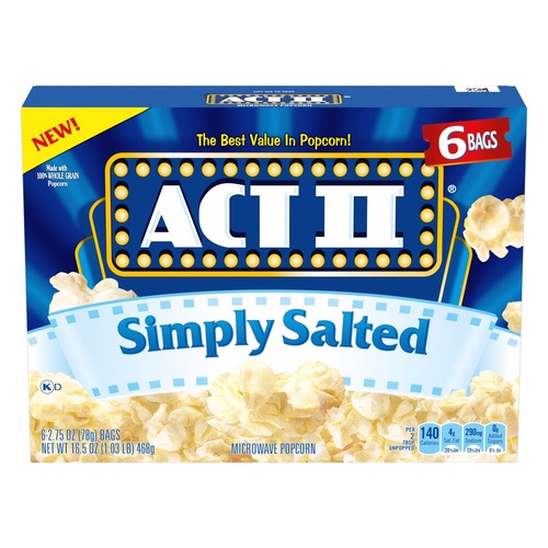 ACT II SIMPLY SALTED                     16.5 OZ