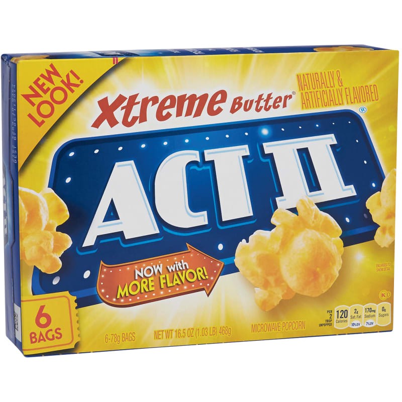 Act II Extreme Butter Popcorn 16.5 OZ