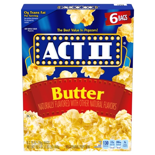 ACT II BUTTER POPCORN                    1 COUNT