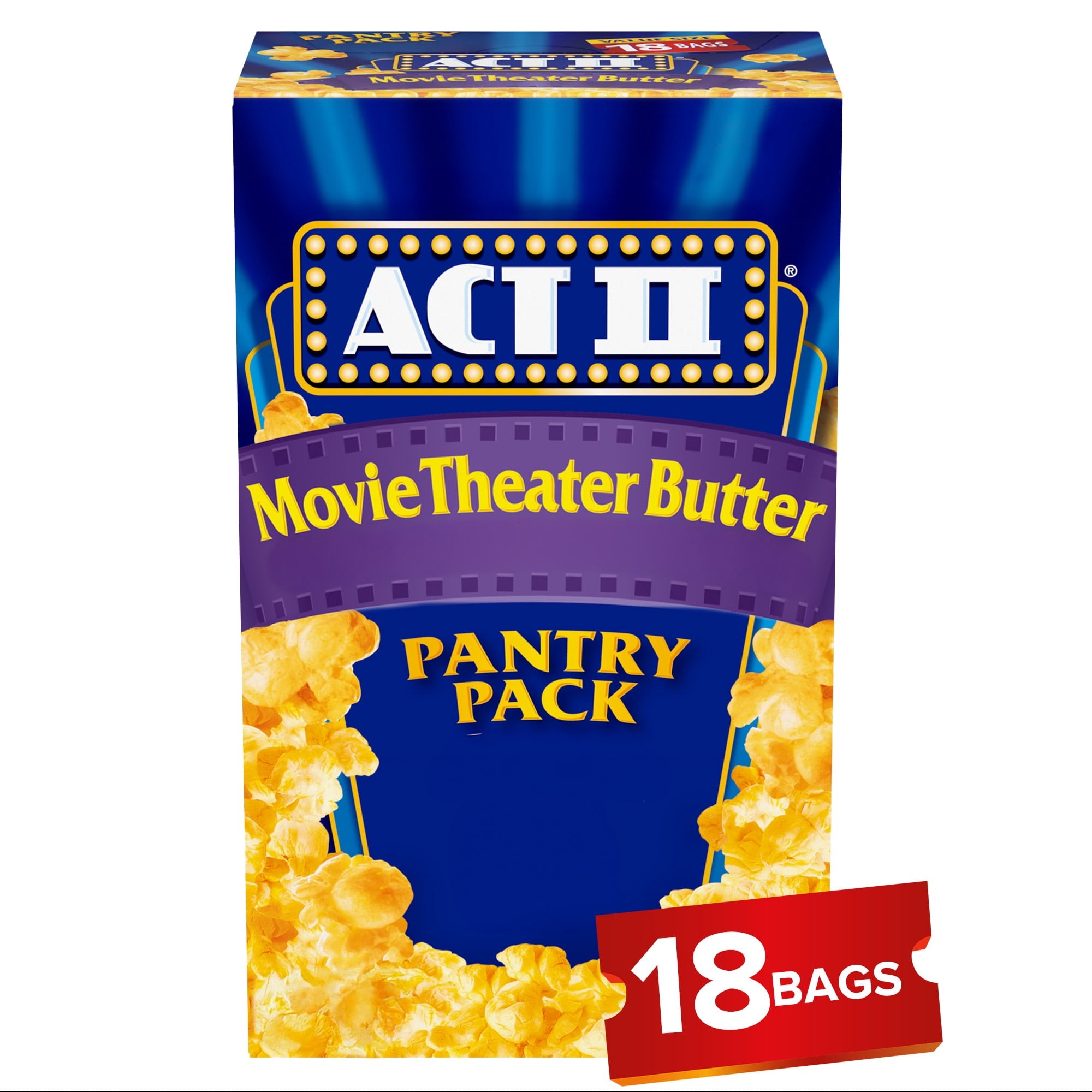 ACT II POPCORN BUTTER 18 COUNT