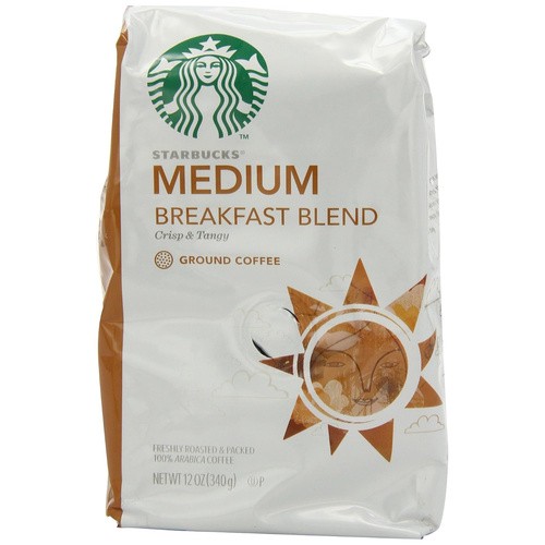 Starbucks Breakfast Blend Ground Coffee 12 Oz