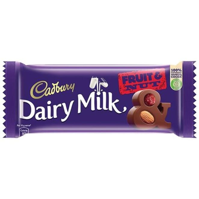 DAIRYMILK FRUIT AND NUT 36 GM