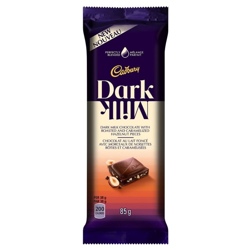 CADBURY DARK MILK HAZENUT 85 GM