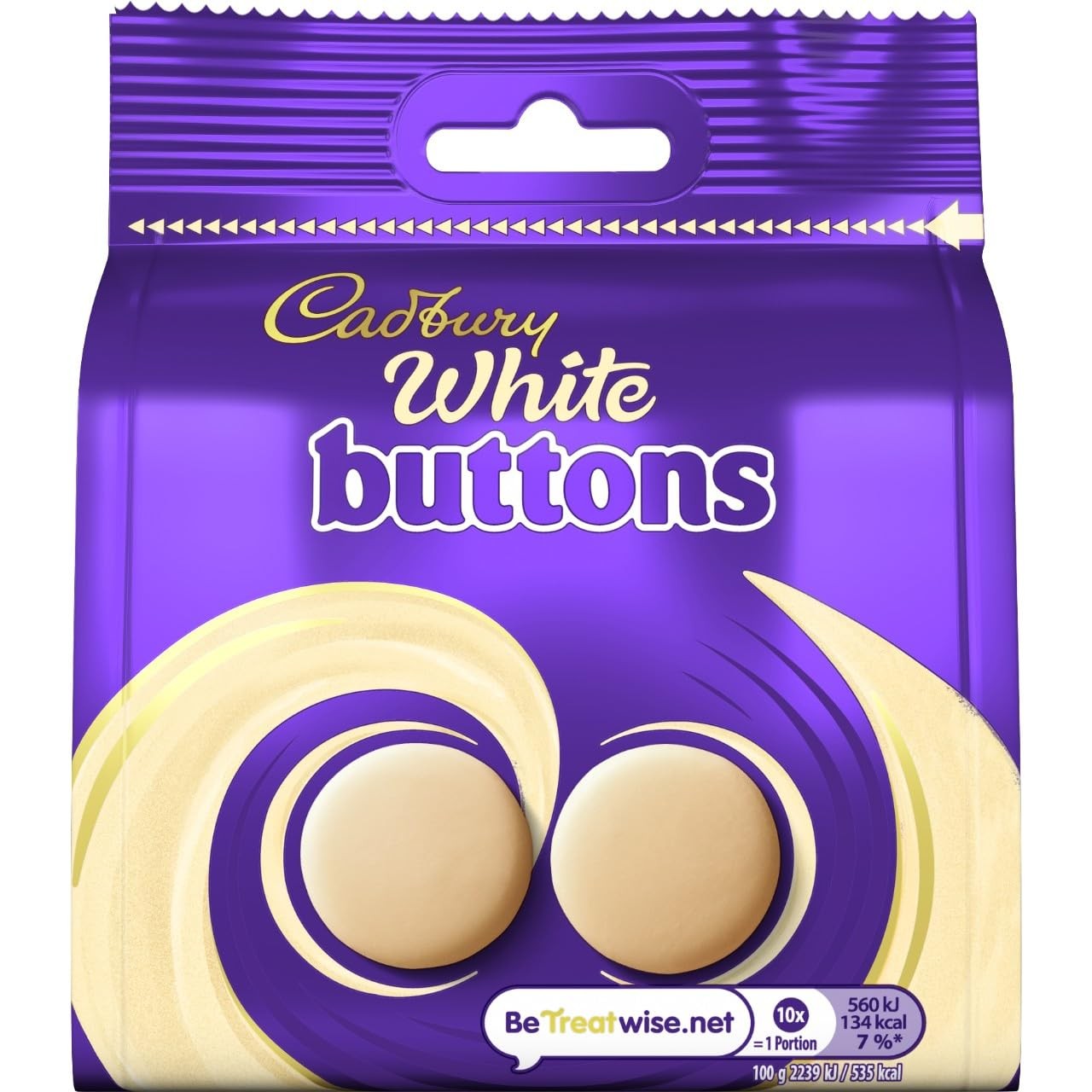 CADBURY WHITE BUTTONS 95 GM