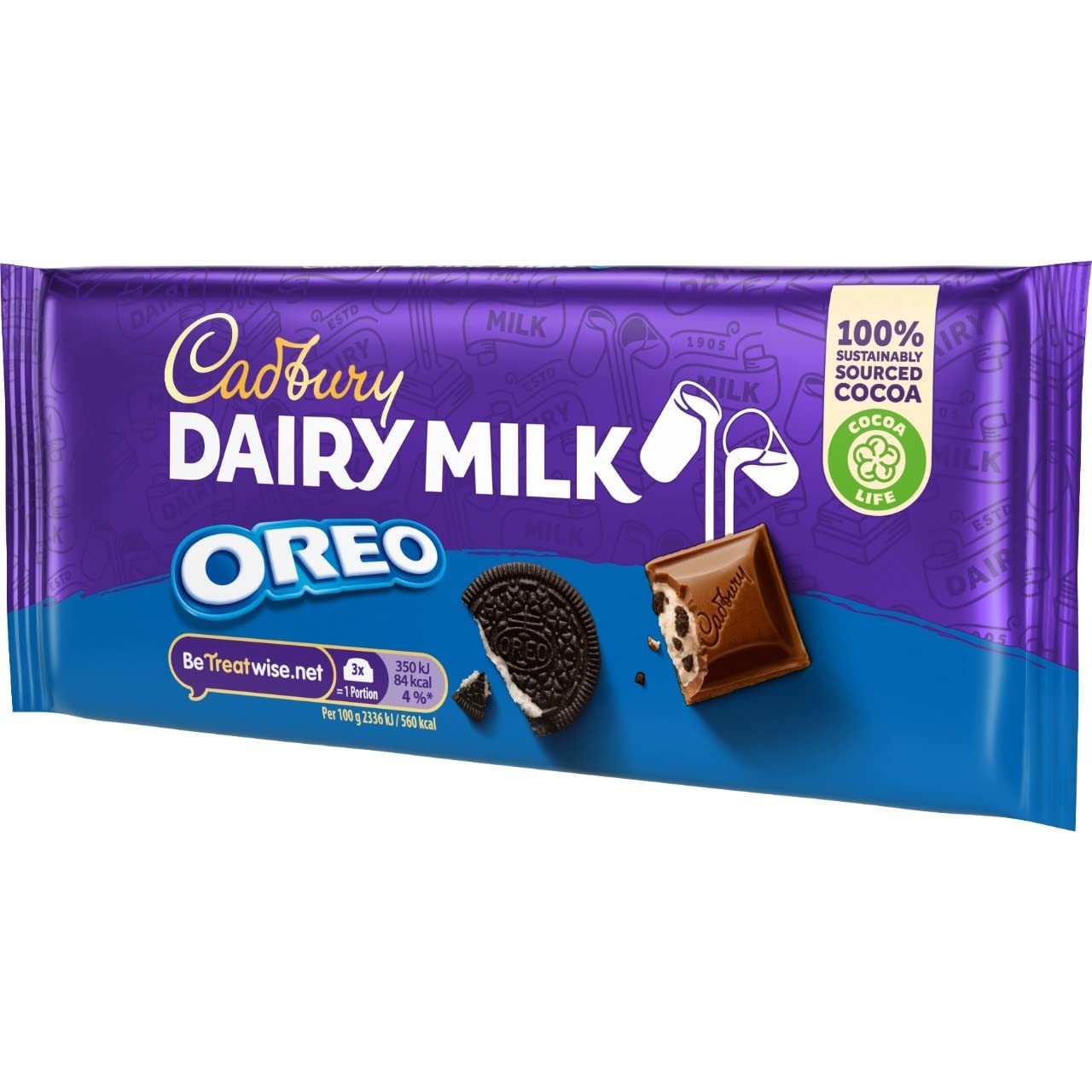 EADBURY DAIRY MILK OREO 120 GM