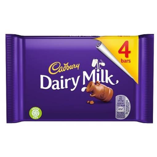 Dairy Milk 4 Pack 117.2 GM
