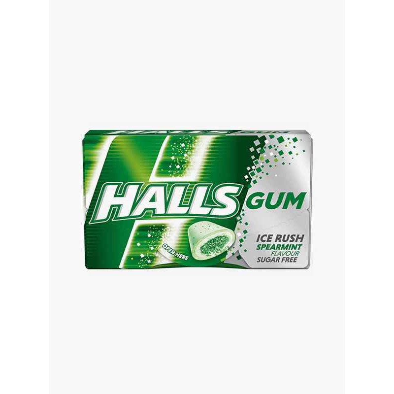 Halls Gum Spearmint 18 GM