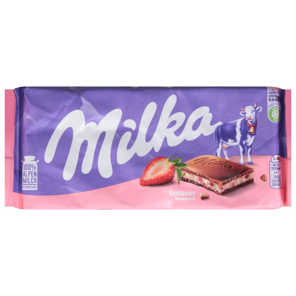Milka Chocolate Strawberry 3.5 OZ
