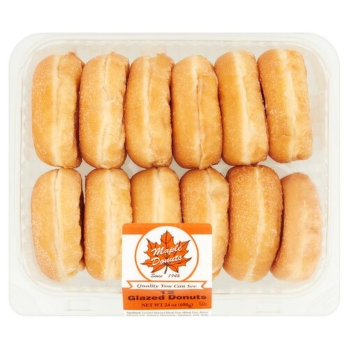 MAPLE DONUTS 12 CT G 24 OZ
