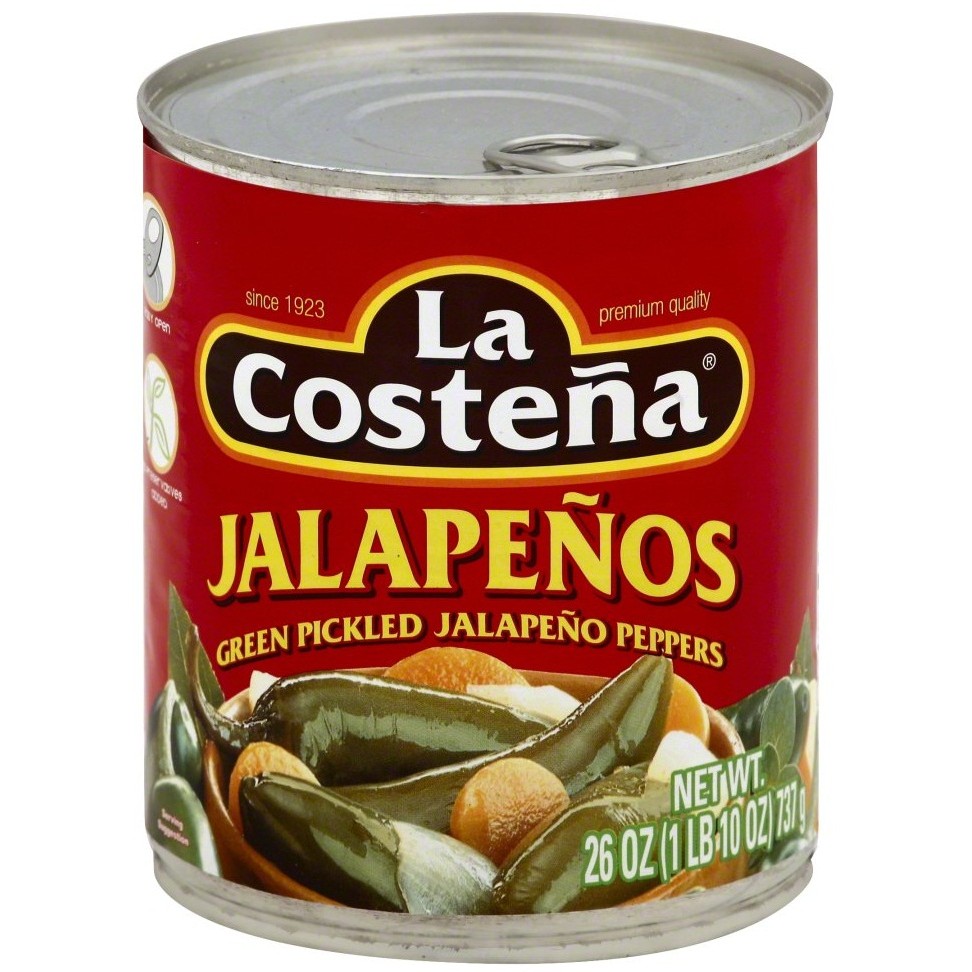 LA COSTENA JALAPENOS WHOLE 26 OZ