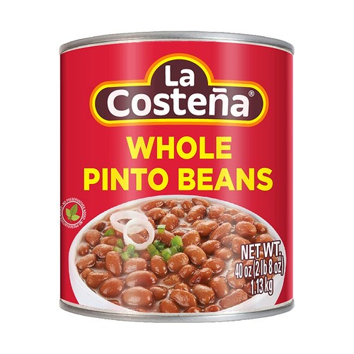LA COSTENA WHOLE PINTO BEANS 40 OZ