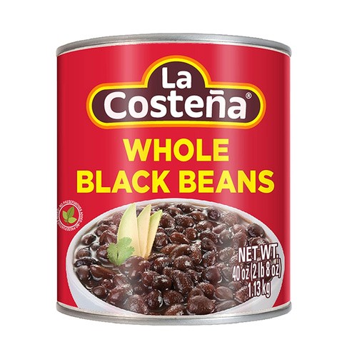 LA COSTENA WHOLE BLACK BEANS             40 OZ