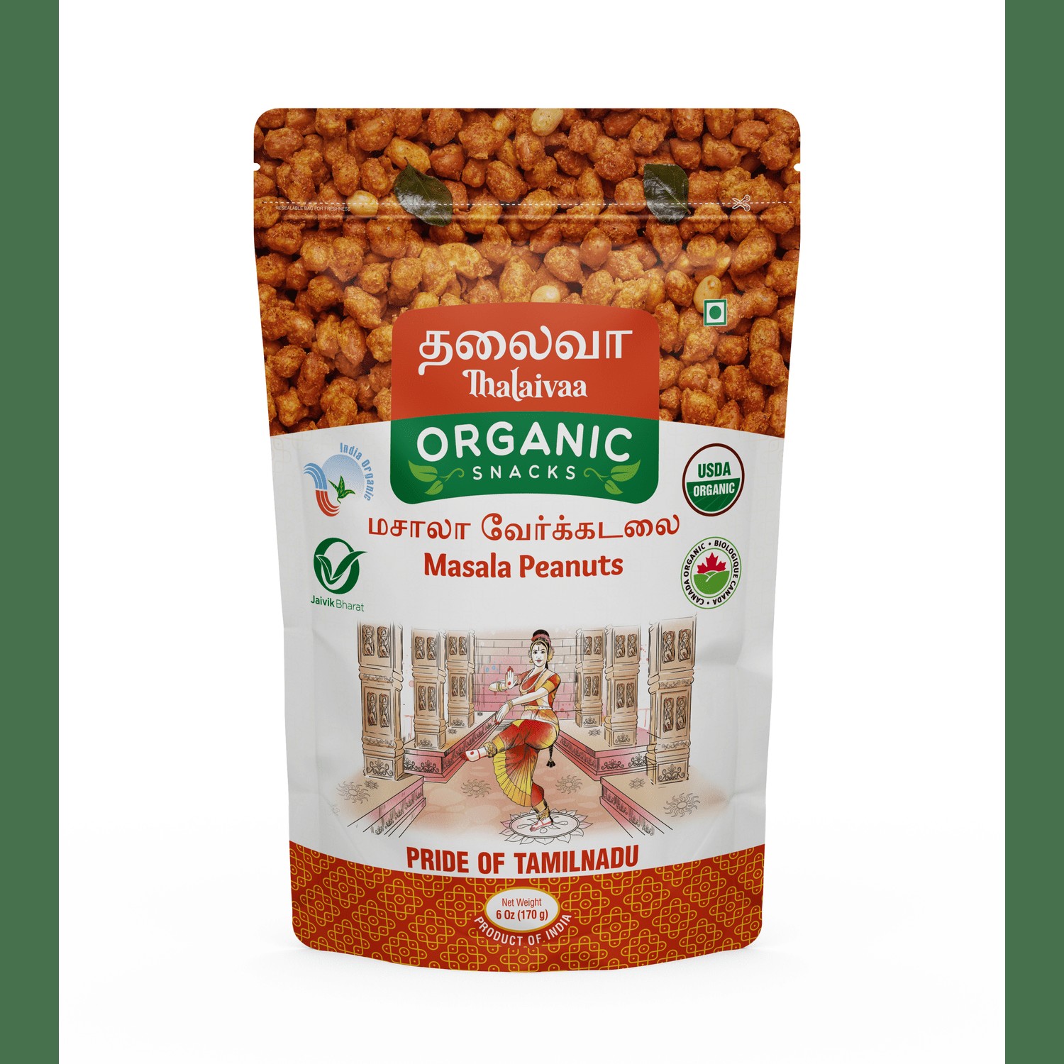 ORGANIC MASALA PEANUTS THALAIVAA 170 GM