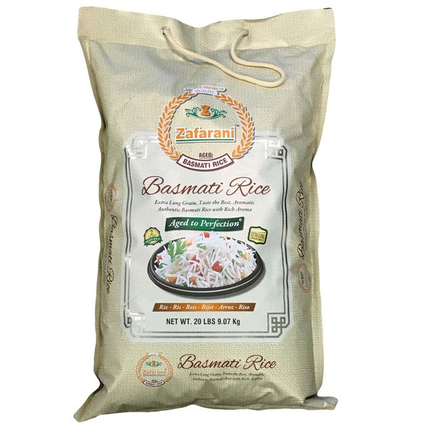 Zafarani Basmati Rice 20 LBS