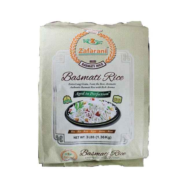 Zafarani Basmati Rice 3 LBS