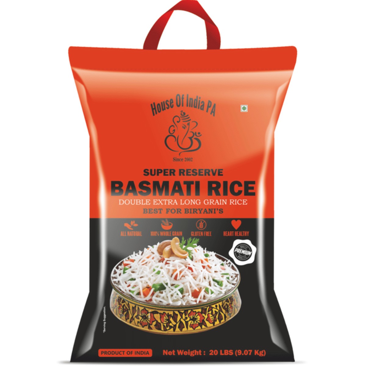 Reserve Basmati Rice 20 LBS