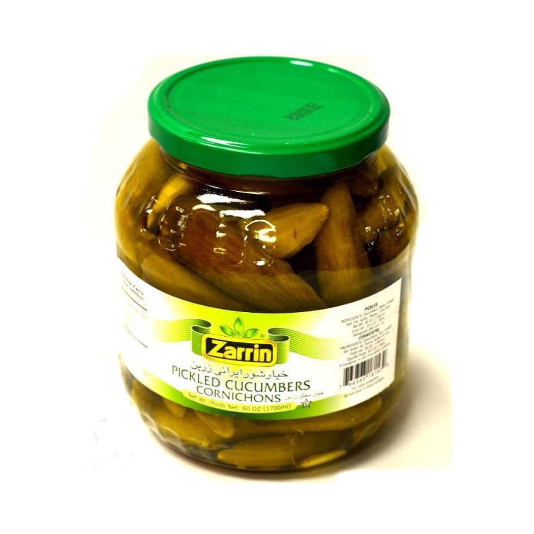 ZARRIN PICKLED CUCUMBER CORNICHONS 60 OZ