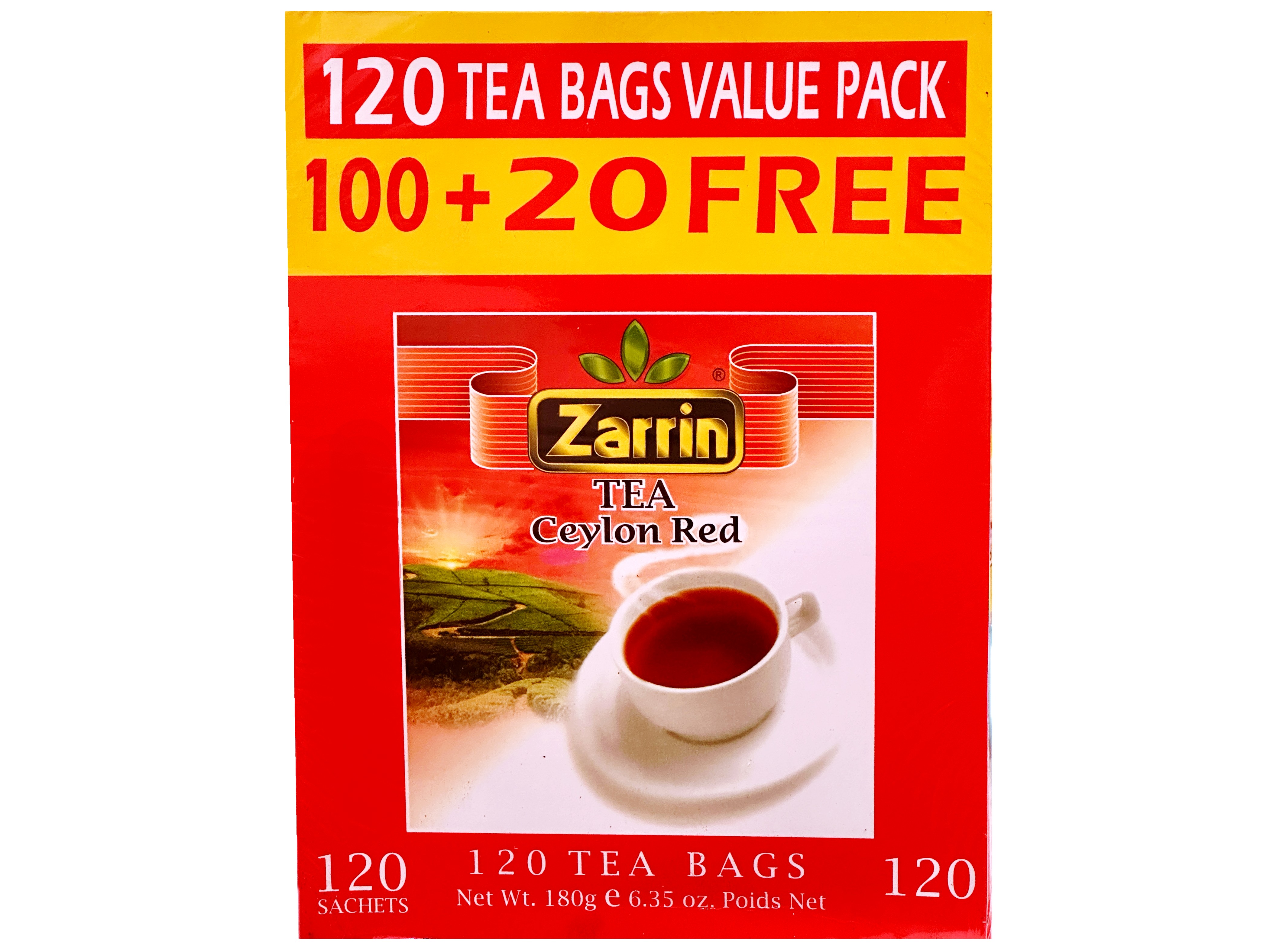 ZARRIN RED TEA BAGS 120 COUNT