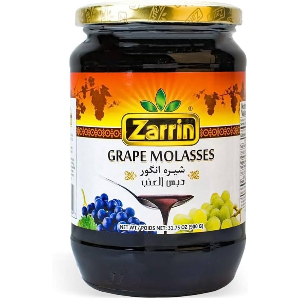ZARRIN GRAPE MOLASSES IN GLASS JAR 900 GM