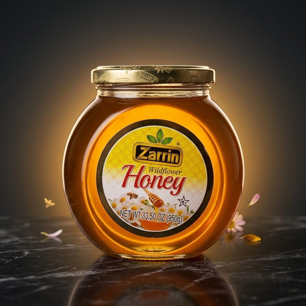 ZARRIN HONEY WILD FLOWER IN GLASS JAR 950 GM