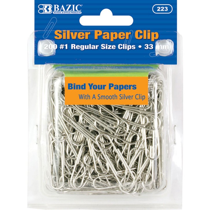 BAZIC PAPER CLIP 200 COUNT