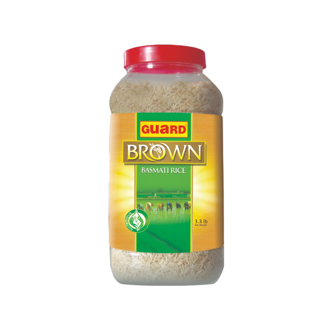 GUARD BROWN BASMATI RICE 33 LBS