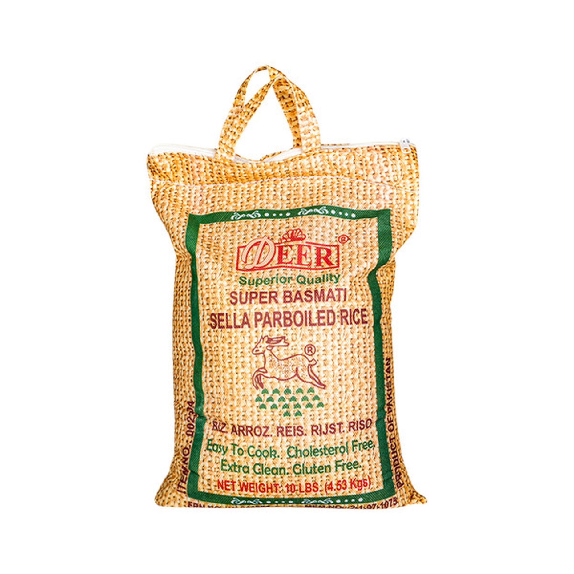 DEER SELLA SUPER BASMATI RICE 10 LBS
