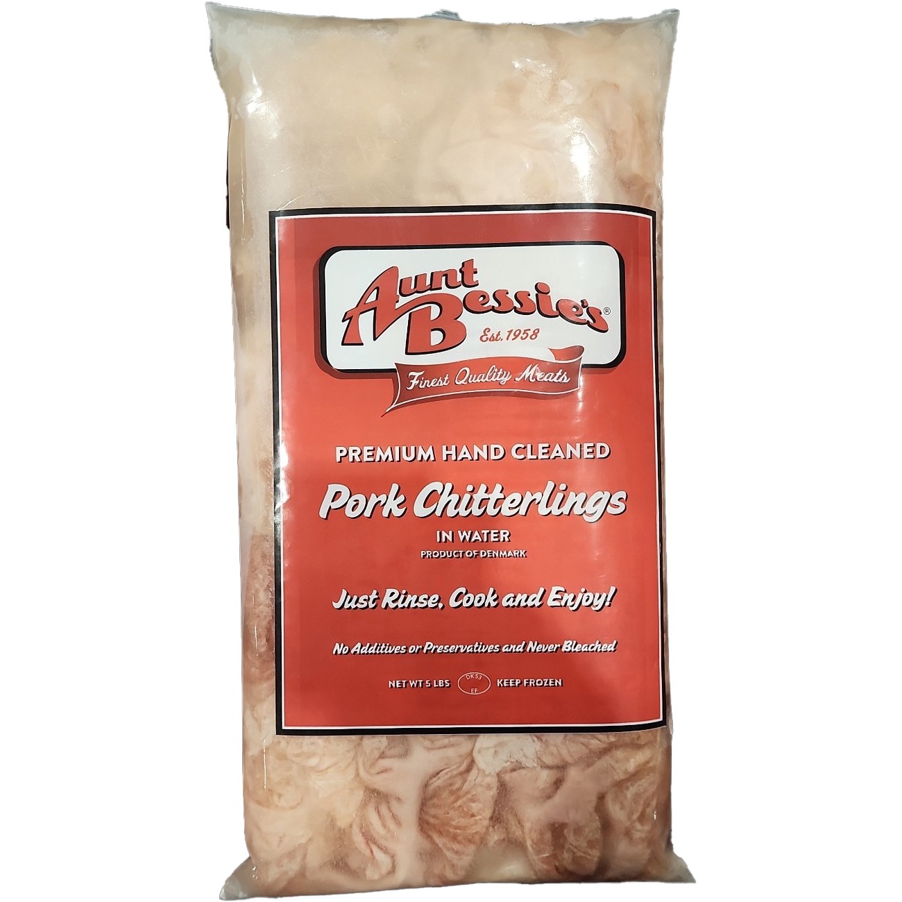 AUNT BESSIES CLEANED CHITTERLINGS 5 LBS