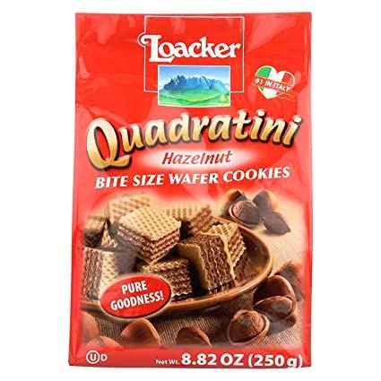 LOACKER HAZELNUT WAFERS 0.55 LBS