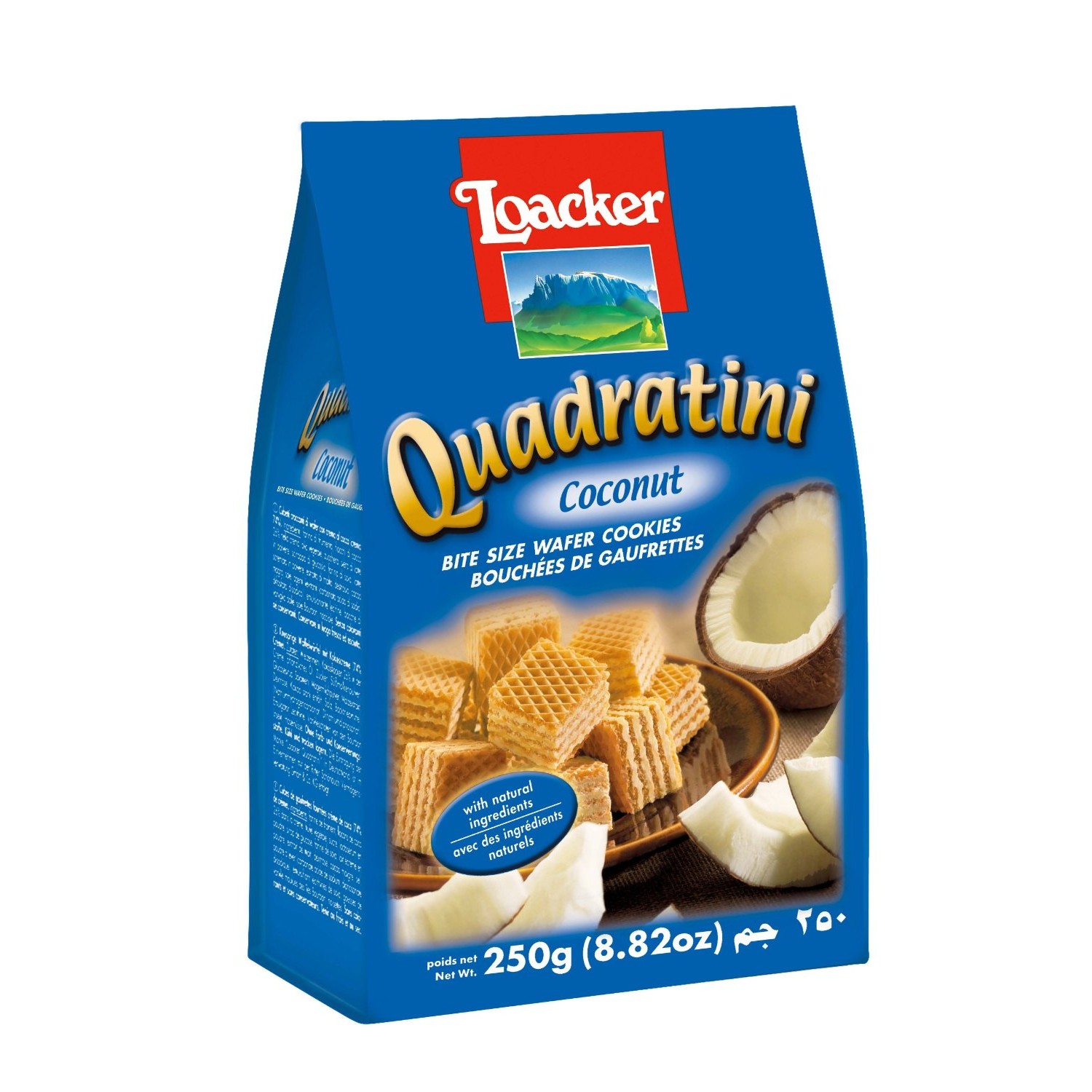 LOACKER QUADRATINI COCONUT 250 GM