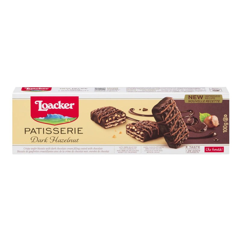 LOACKER PATISSERIE DARK HAZELNUT 100 GM