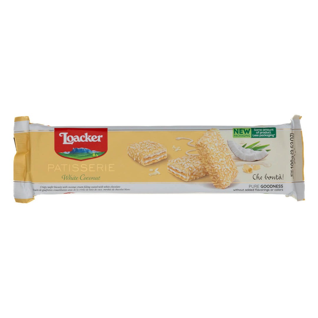 LOACKER PATISSERIE WHITE COCONUT 100 GM