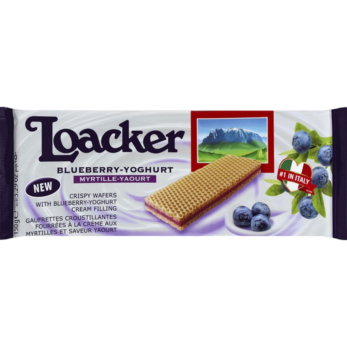 LOACKER WAFER BLUEBERRY YOGURT 150 GM