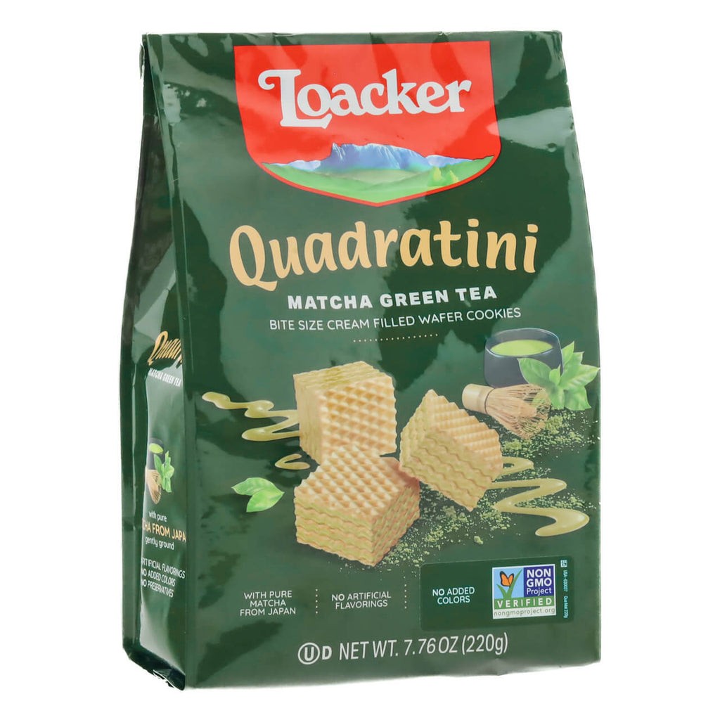 QUADRATINI MATCHA GREEN TEA WAFER 0.49 Lbs