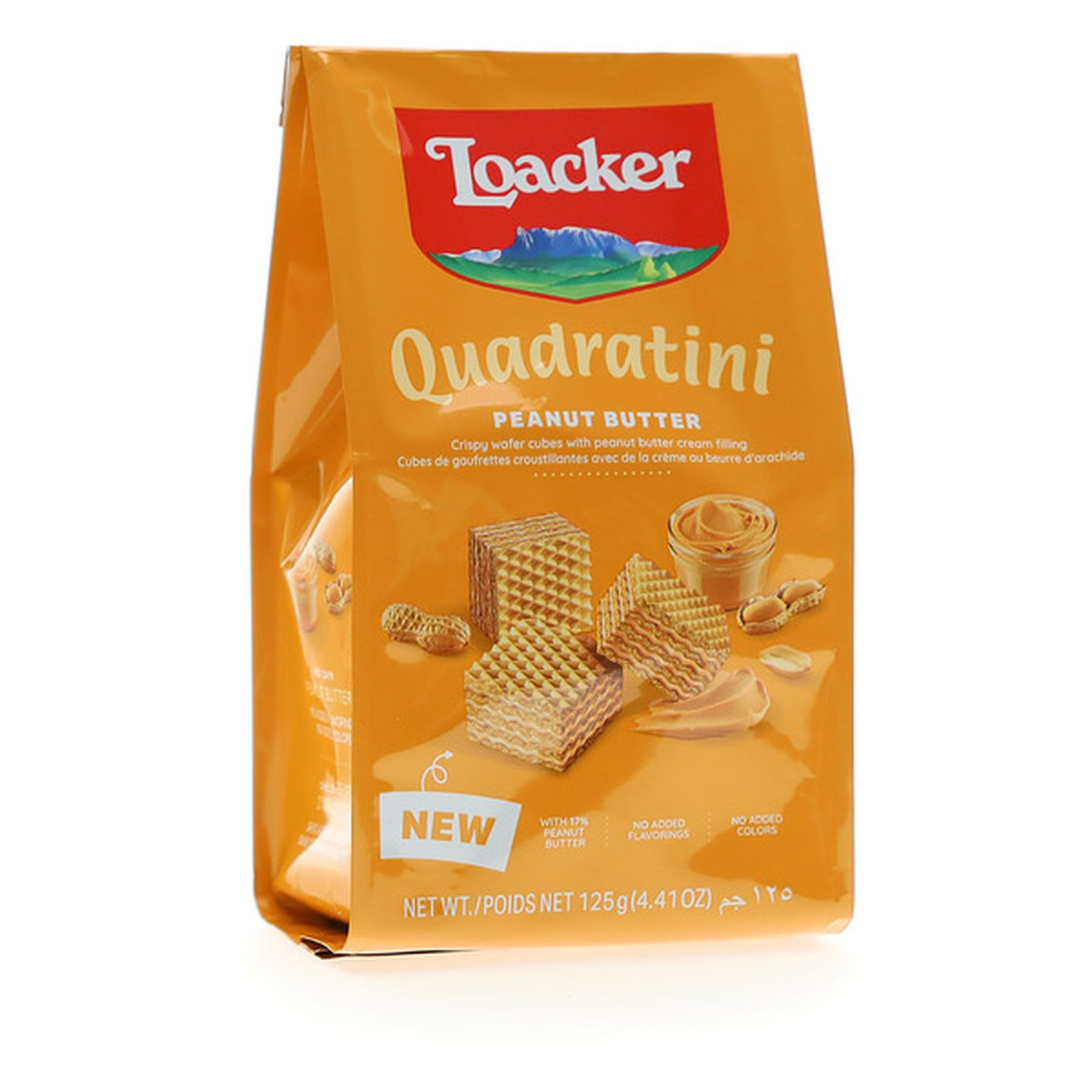 QUADRATINI PEANUT BUTTER 125 GM