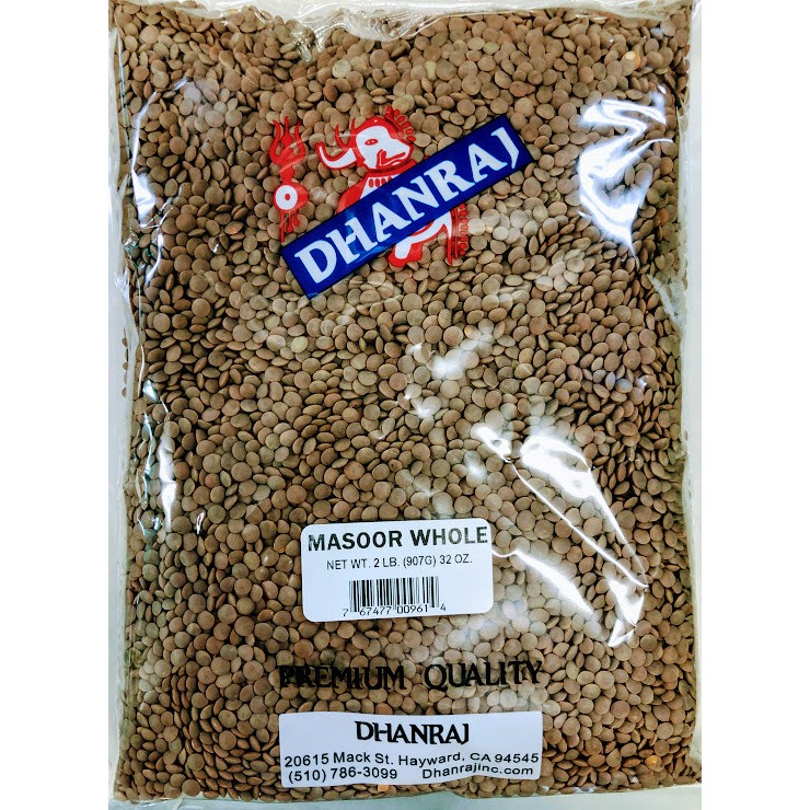 Dhanraj Masoor Whole 2 LBS