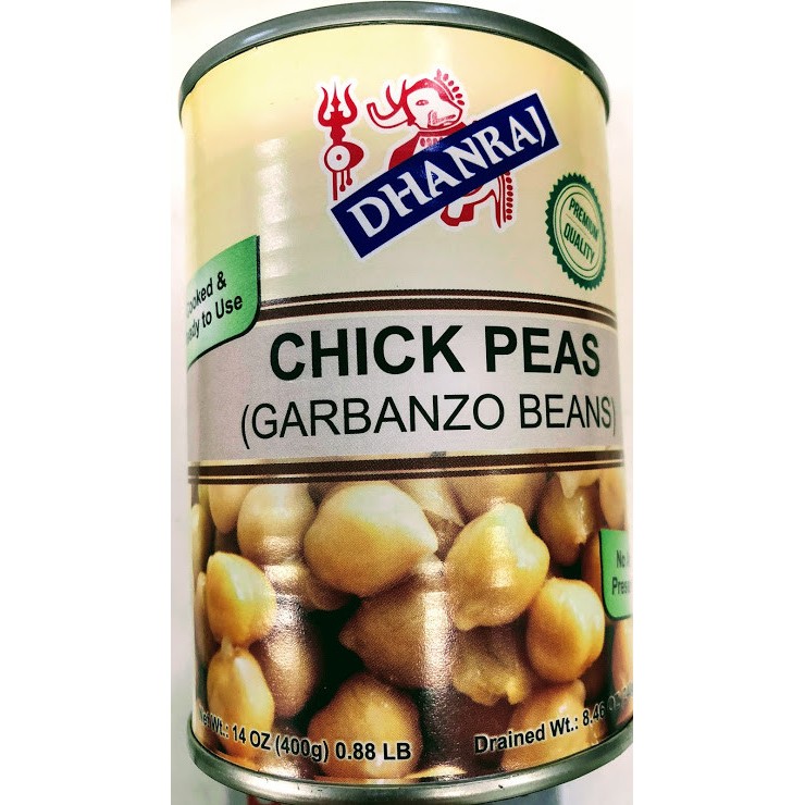 Dhanraj Garbanzo Beans 800 GM