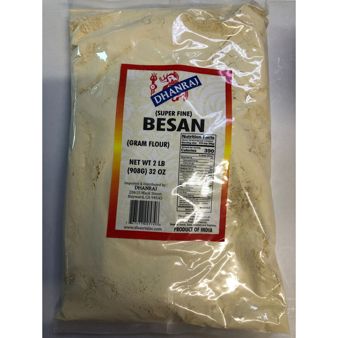 Dhanraj Peas Besan 2 LBS