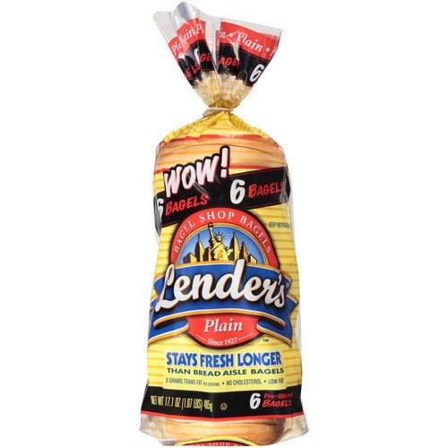 LEND PLAIN BAGEL 12 OZ