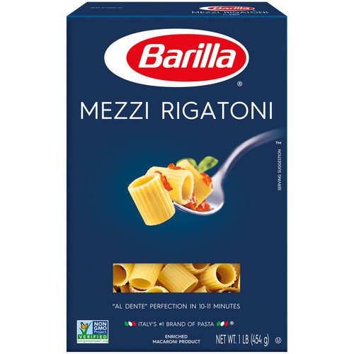 BARILLA MEZZI RIGATONI                   16 OZ