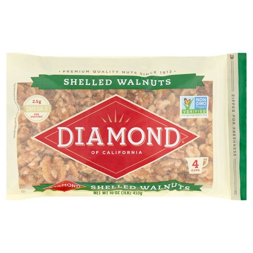 DIAMOND SHELLED WALNUTS                  16 OZ