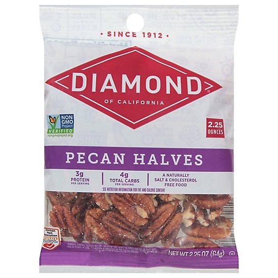 DIAMOND PECANS HALVES 16 OZ