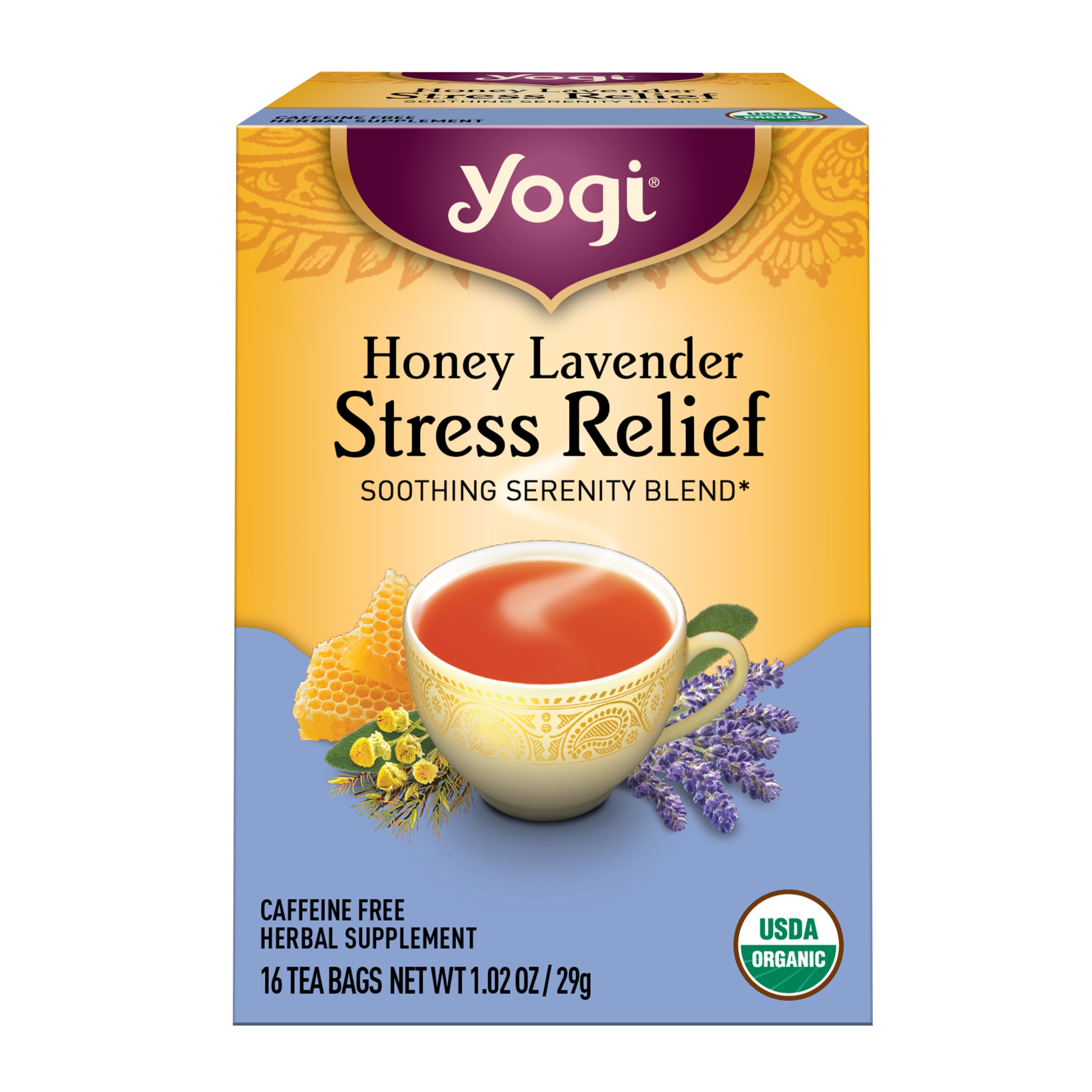 YOGI TEA LVNDR ST RL 16 COUNT