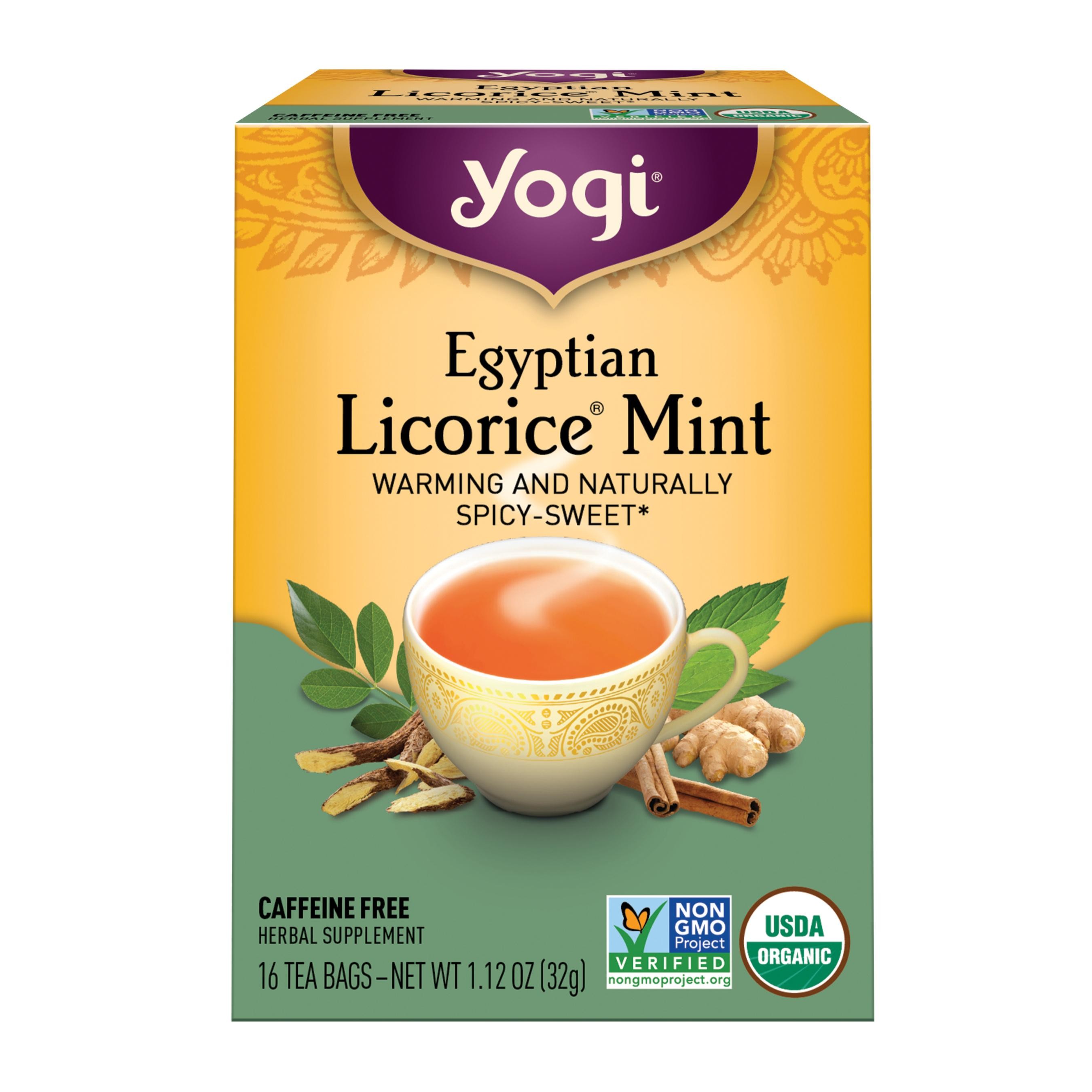 Yogi Tea Tea Egyptian Licorice Mint 16 Each